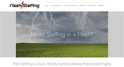 Desktop Screenshot of flashstaffing.net